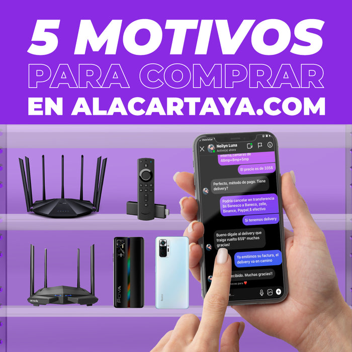 5 motivos para comprar en la tienda online alacartaya.com