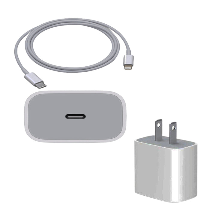 Cargador Iphone PD Cargador con Cable USB C a Iphone/Lightning Carga Rápida  20W - Fundas personalizas para Móvil