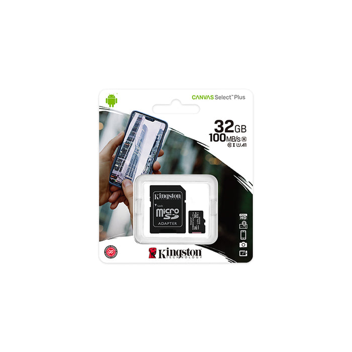 Memoria Micro SD I Kingston con Adaptador  Canvas Select Plus